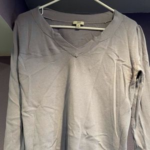 J. Jill light purple notched v-neck